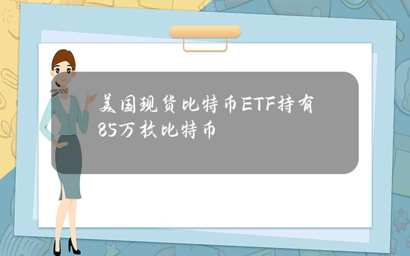 美国现货比特币ETF持有85万枚比特币 美国现货比特币ETF持有85万枚比特币