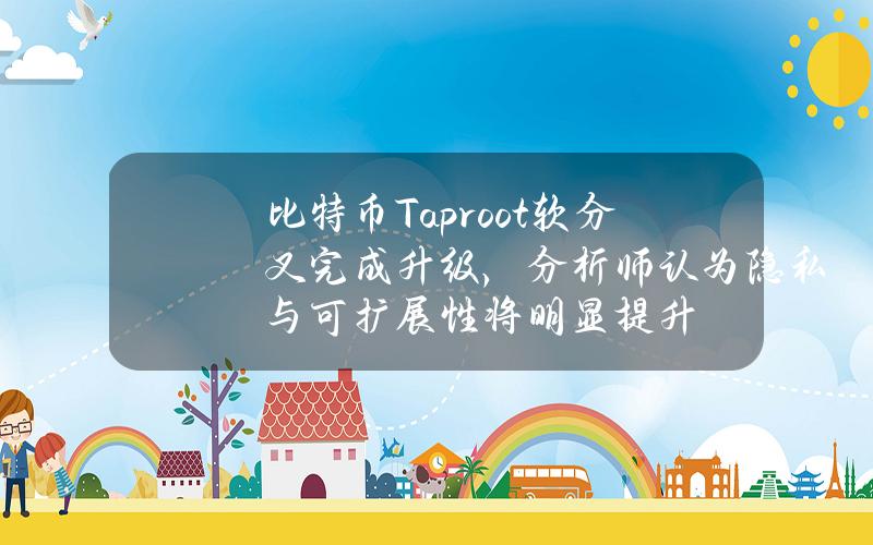 比特币Taproot软分叉完成升级，分析师认为隐私与可扩展性将明显提升