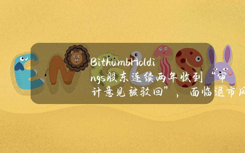 BithumbHoldings股东连续两年收到“审计意见被驳回”，面临退市风险
